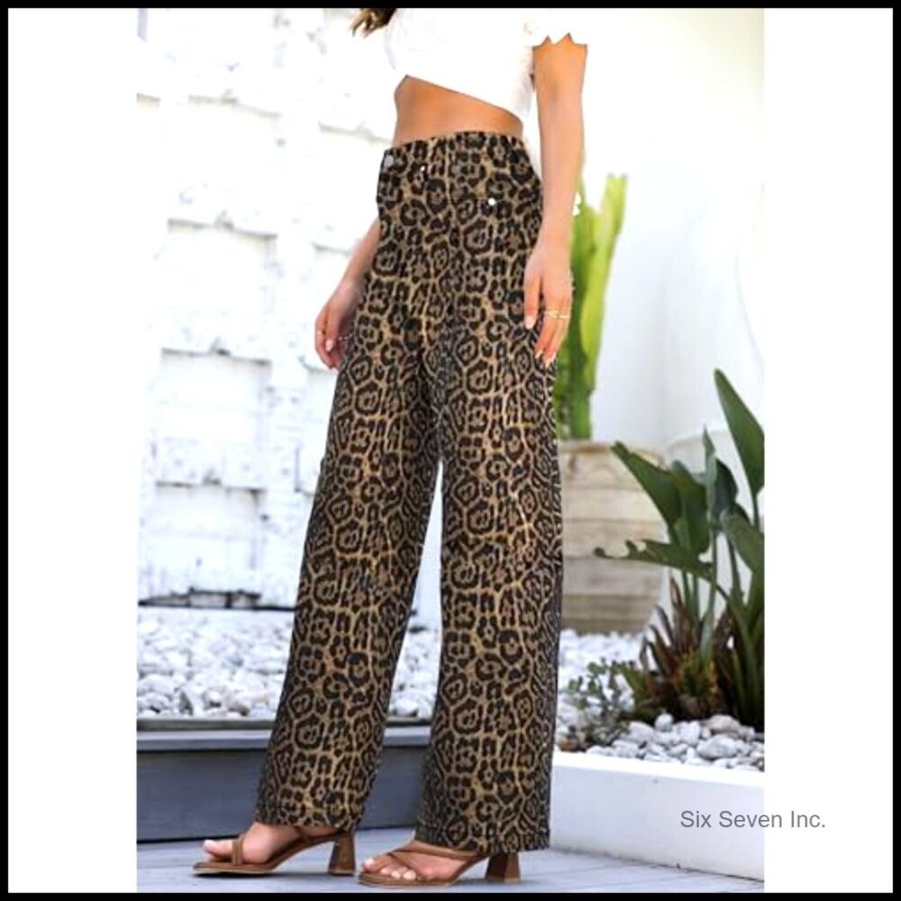 High Waisted Straight Leg Jeans with Tummy Control Stretchy Lightweight - Picture 4 of 6